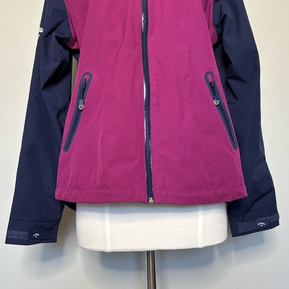 Callaway Liberty 3.0 WeatherSeries Waterproof Jacket in Magenta and Navy, Medium - Picture 2 of 12